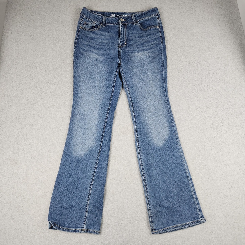 No Boundaries Bootcut Jeans Women 13 Blue Denim Stretch Medium Wash Streetwear